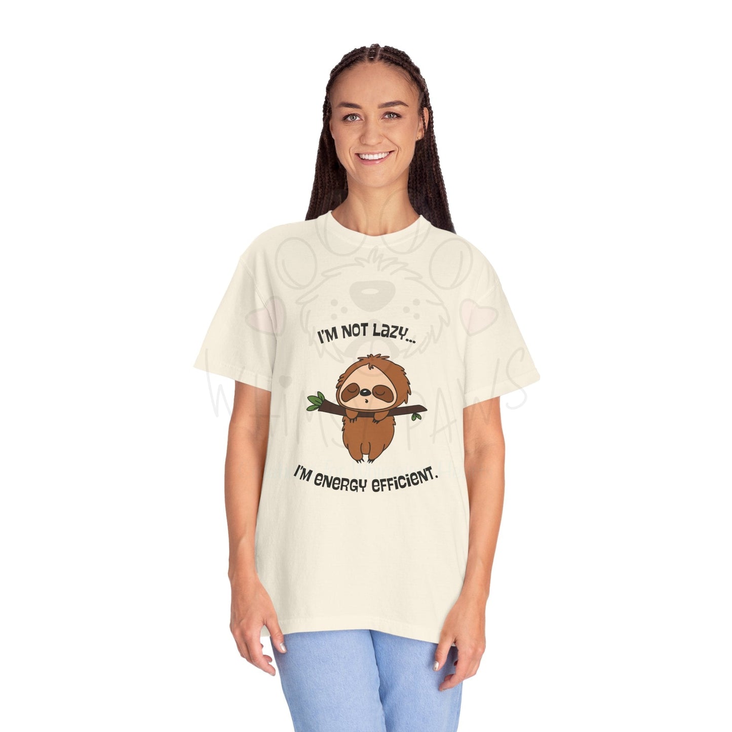 Funny Sloth T-Shirt - "I'm Not Lazy, I'm Energy Efficient" - Unisex Tee