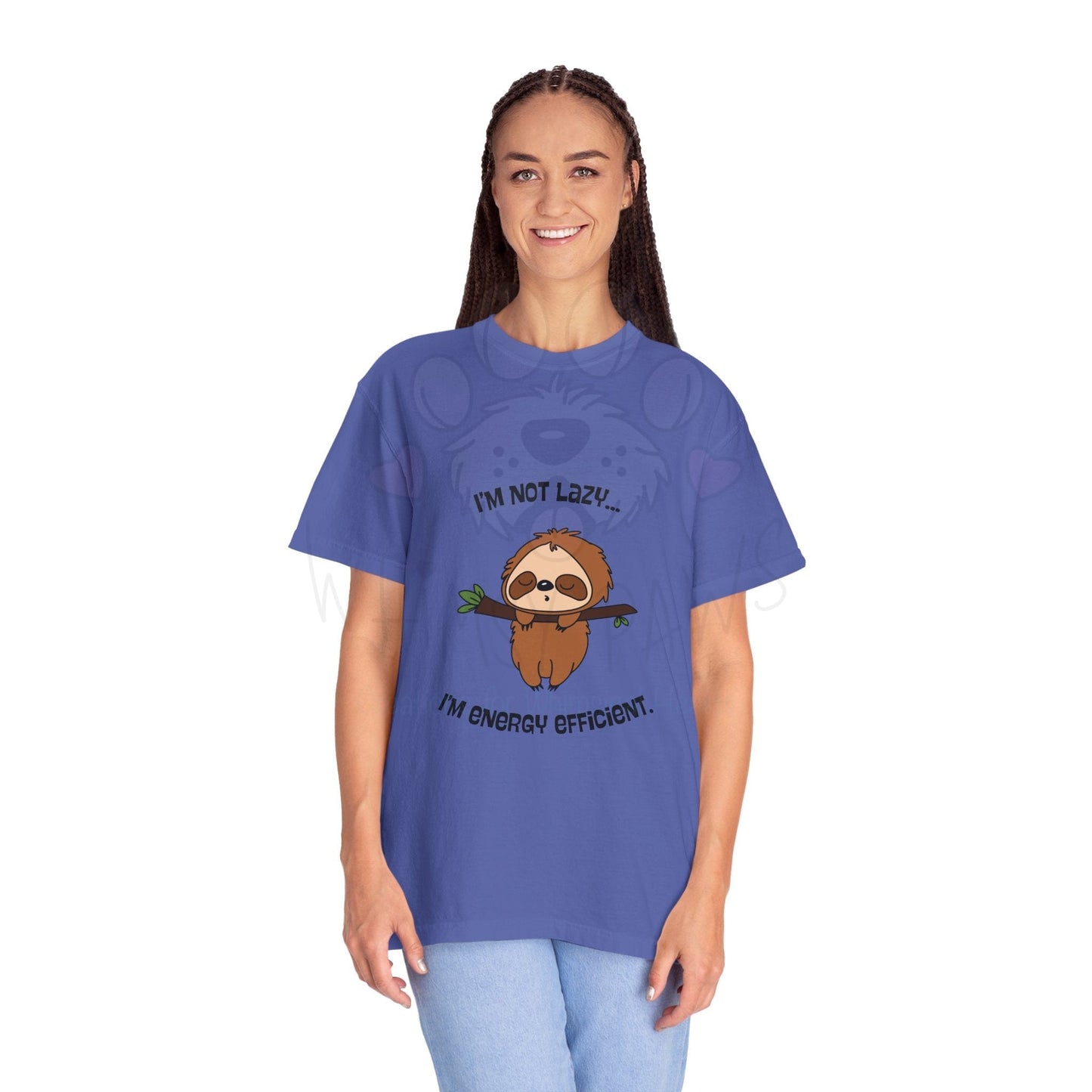 Funny Sloth T-Shirt - "I'm Not Lazy, I'm Energy Efficient" - Unisex Tee