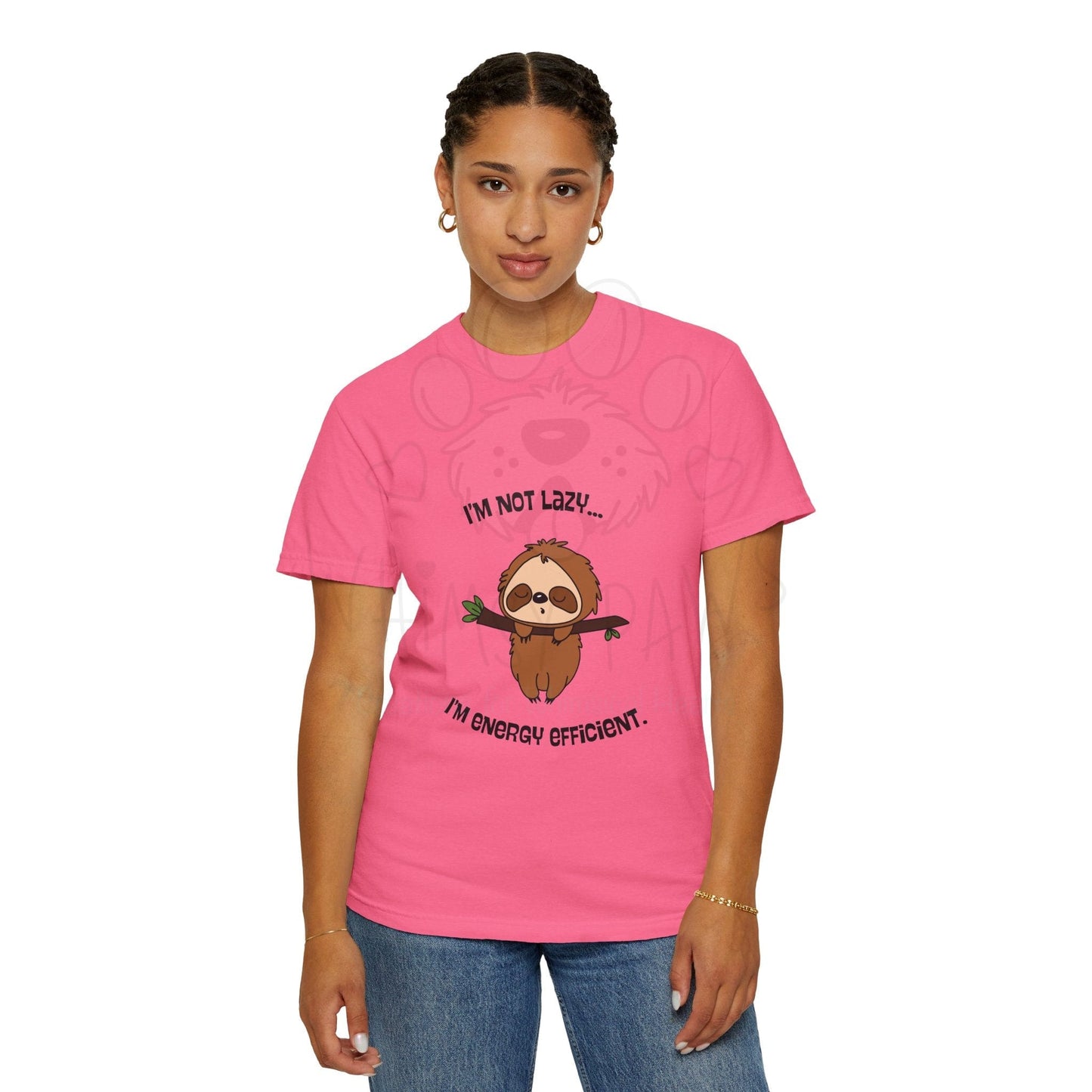 Funny Sloth T-Shirt - "I'm Not Lazy, I'm Energy Efficient" - Unisex Tee