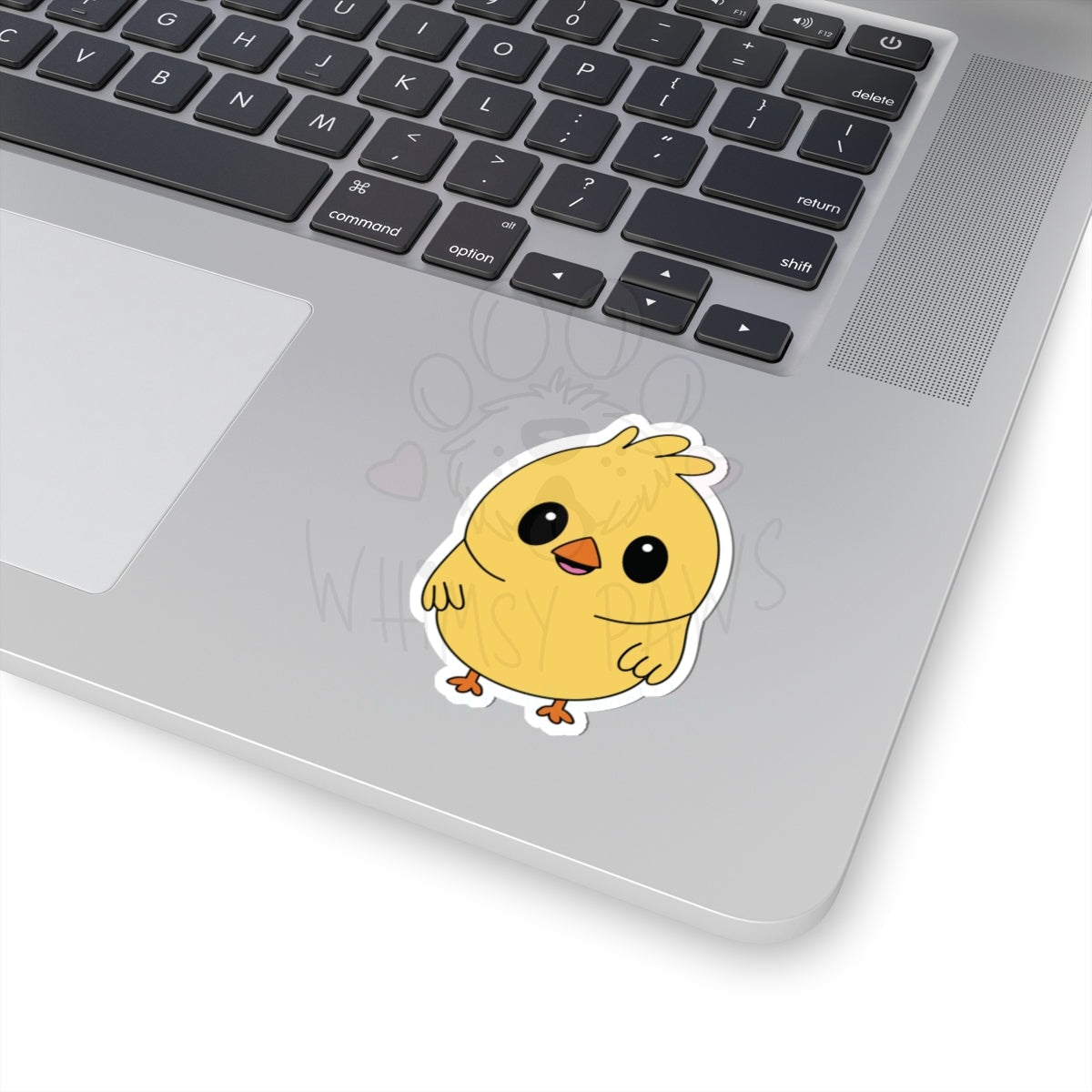 Cute Yellow Chick Kiss-Cut Stickers - Playful Decor for Laptops and Water Bottles