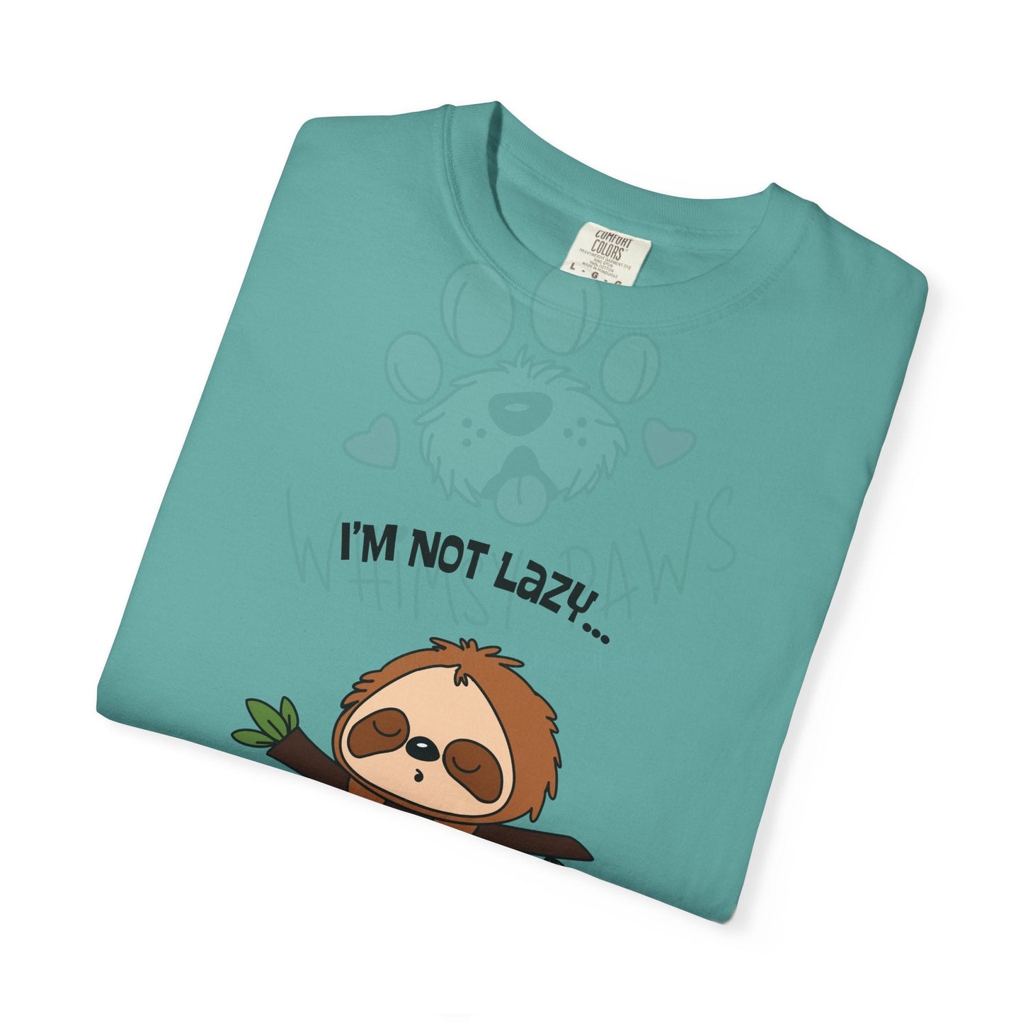 Funny Sloth T-Shirt - "I'm Not Lazy, I'm Energy Efficient" - Unisex Tee