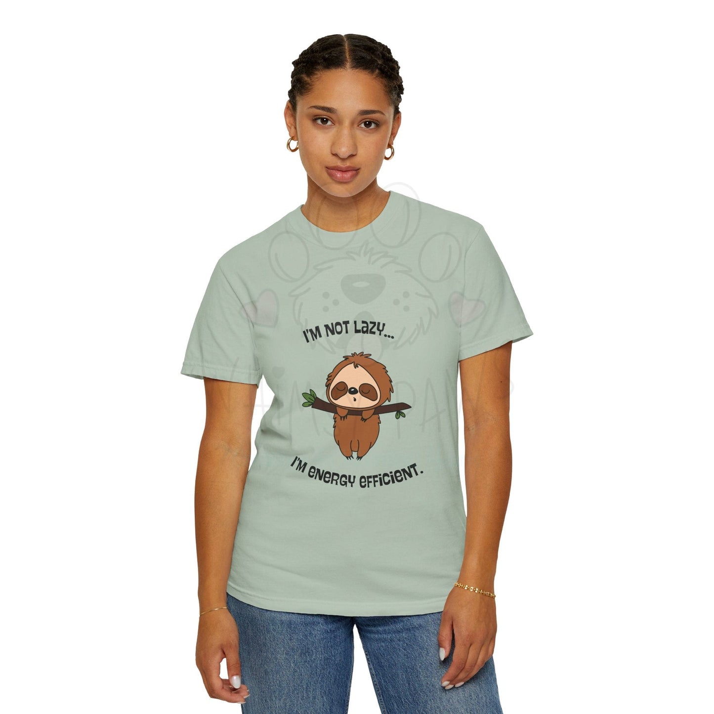 Funny Sloth T-Shirt - "I'm Not Lazy, I'm Energy Efficient" - Unisex Tee