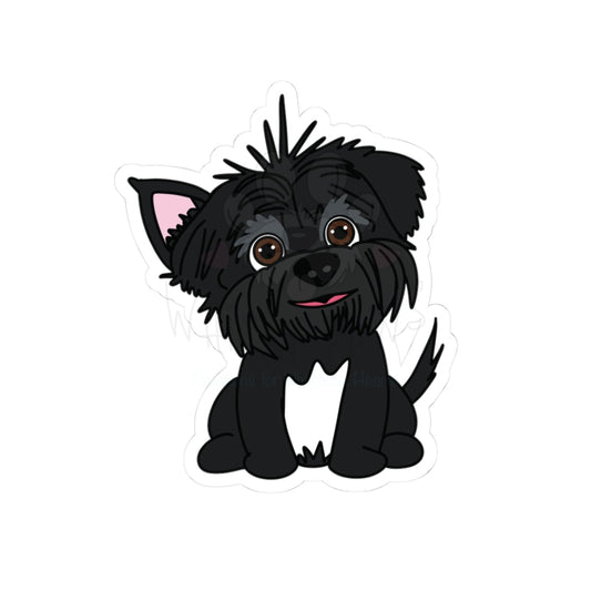 Scruffy "Tiko the Terrier" Dog Kiss-Cut Stickers - Perfect for Pet Lovers & Gift Giving