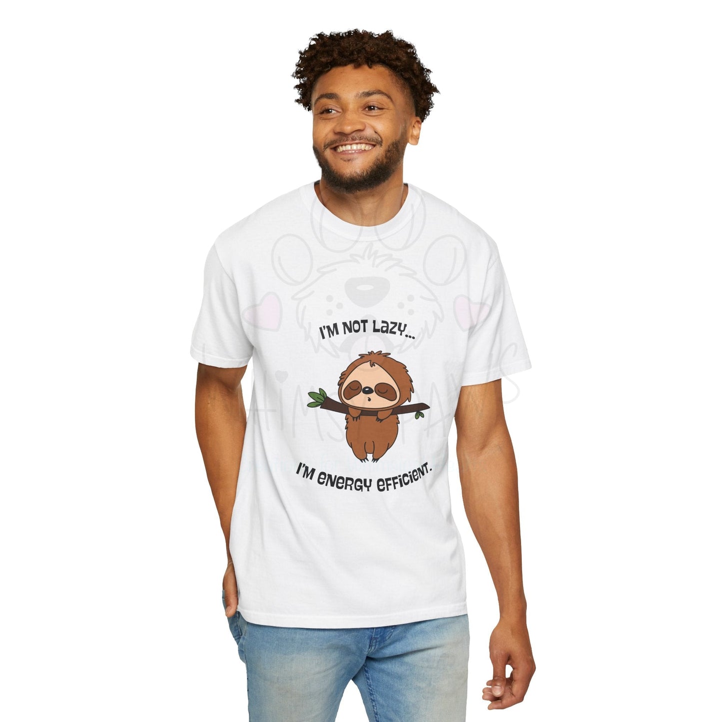 Funny Sloth T-Shirt - "I'm Not Lazy, I'm Energy Efficient" - Unisex Tee