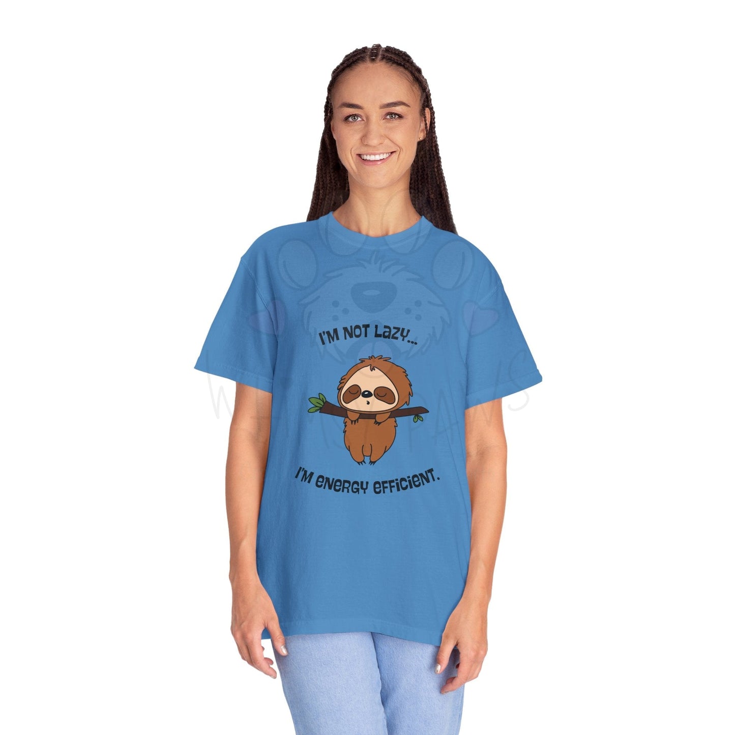 Funny Sloth T-Shirt - "I'm Not Lazy, I'm Energy Efficient" - Unisex Tee