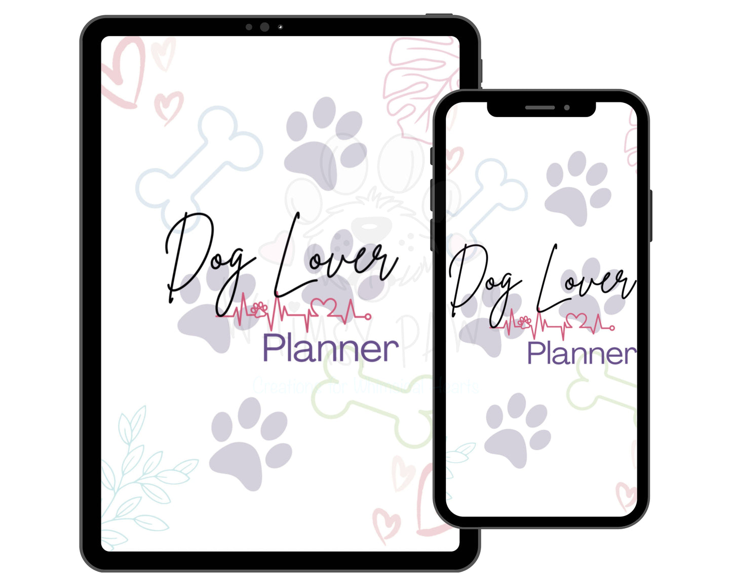Ultimate Daily, Weekly, and Monthly Dog Lover Printable Planner Bundle
